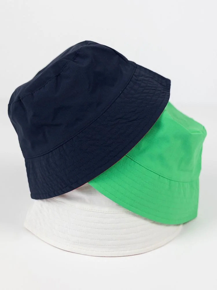 Панама Nylon двусторонняя, черная с хаки - фото 9