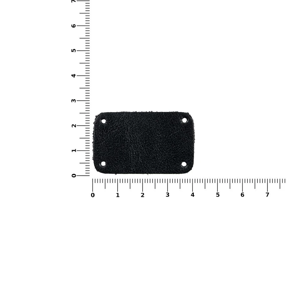 Лейбл кожаный Beta, S, черный - фото 3