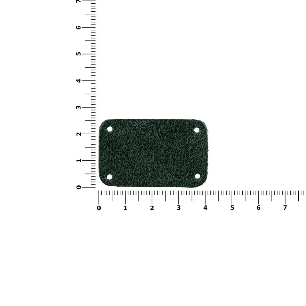 Лейбл кожаный Beta, S, зеленый - фото 3