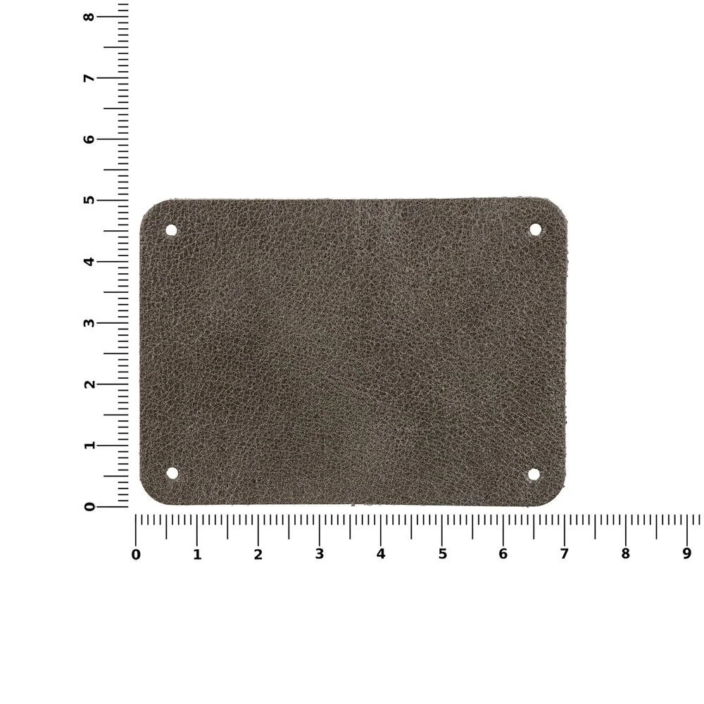 Лейбл кожаный Beta, XL, серый - фото 3