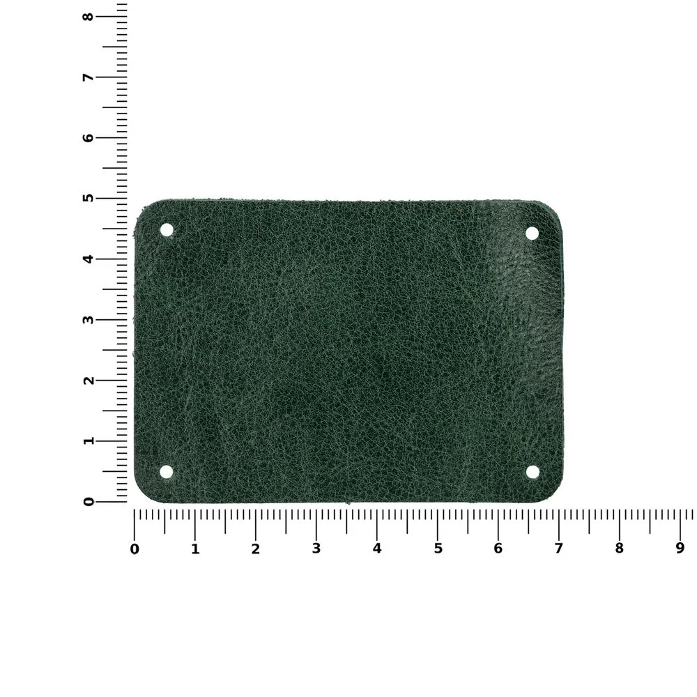 Лейбл кожаный Beta, XL, зеленый - фото 3