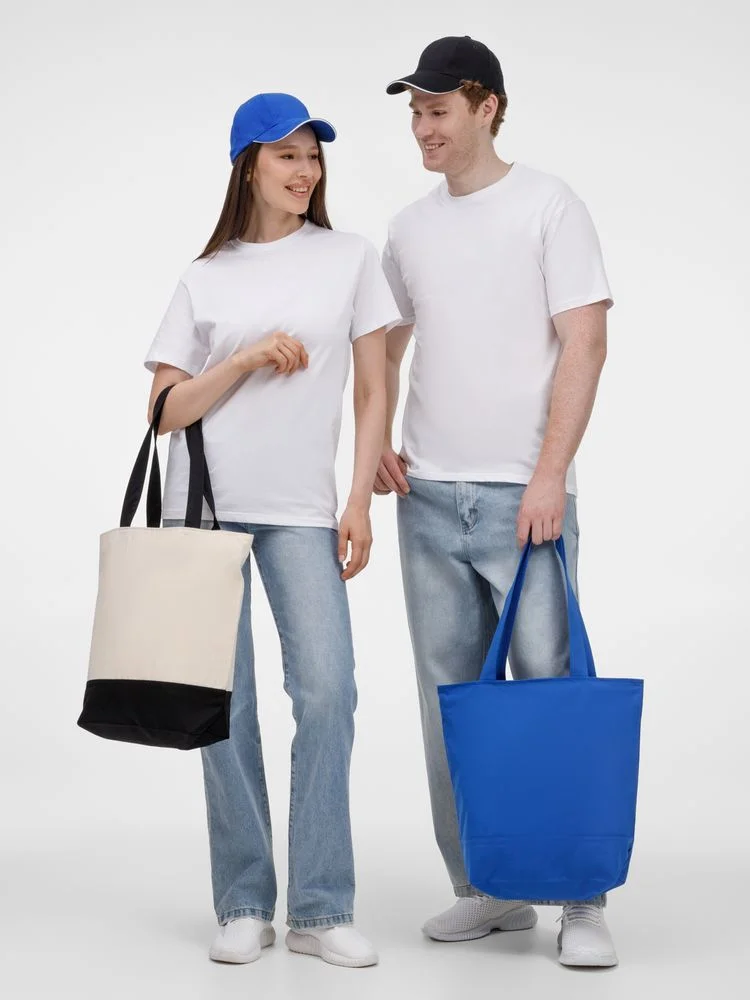 Бейсболка Canopy, черная с белым кантом - фото 10