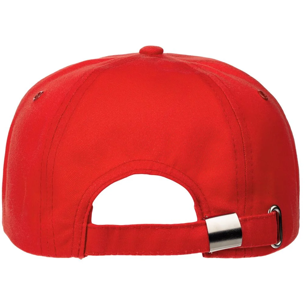 Бейсболка Canopy, красная с белым кантом - фото 2