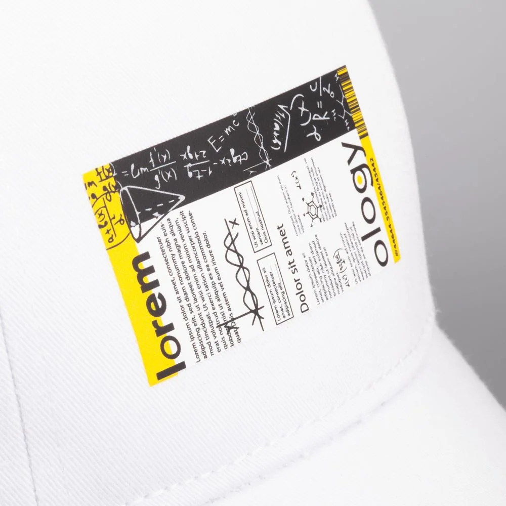 Бейсболка Canopy, белая с темно-синим кантом - фото 13