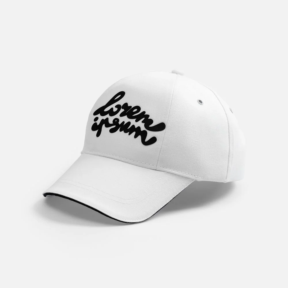 Бейсболка Canopy, белая с темно-синим кантом - фото 19