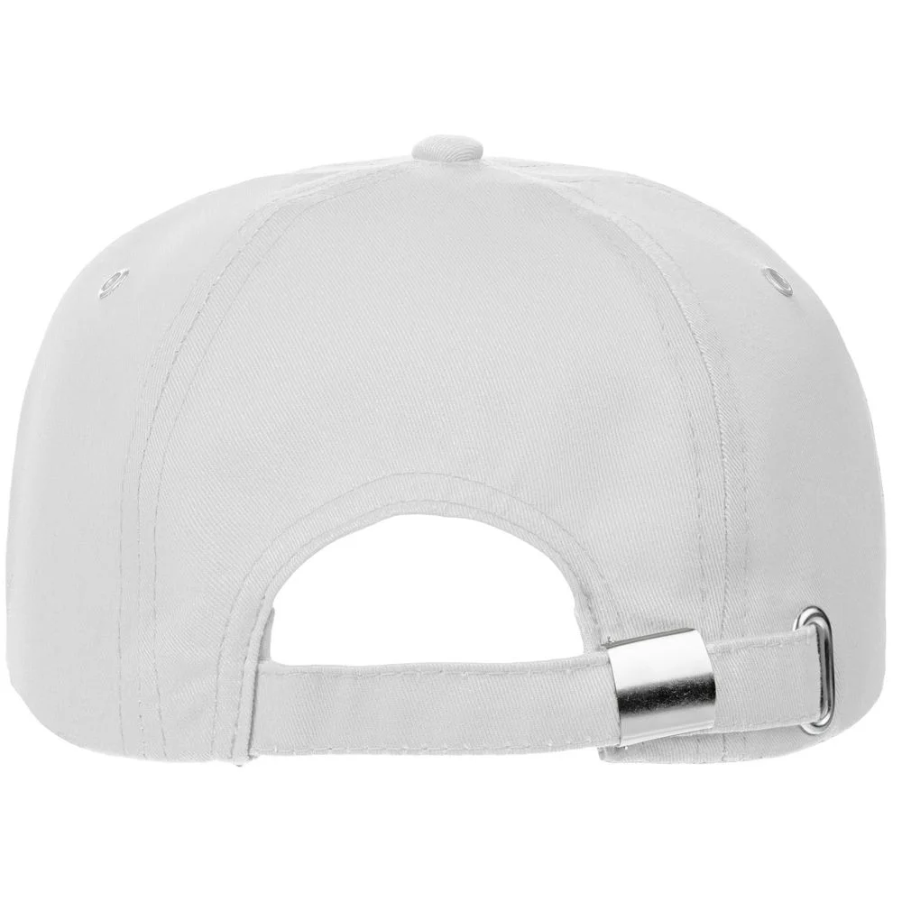 Бейсболка Canopy, белая с темно-синим кантом - фото 2