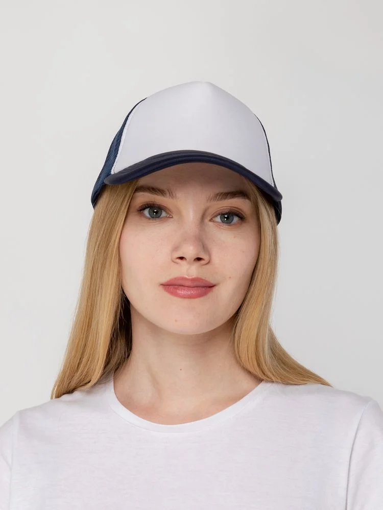 Бейсболка Sunbreaker темно-синяя с белым - фото 5