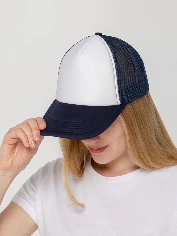 Бейсболка Sunbreaker темно-синяя с белым - фото 6