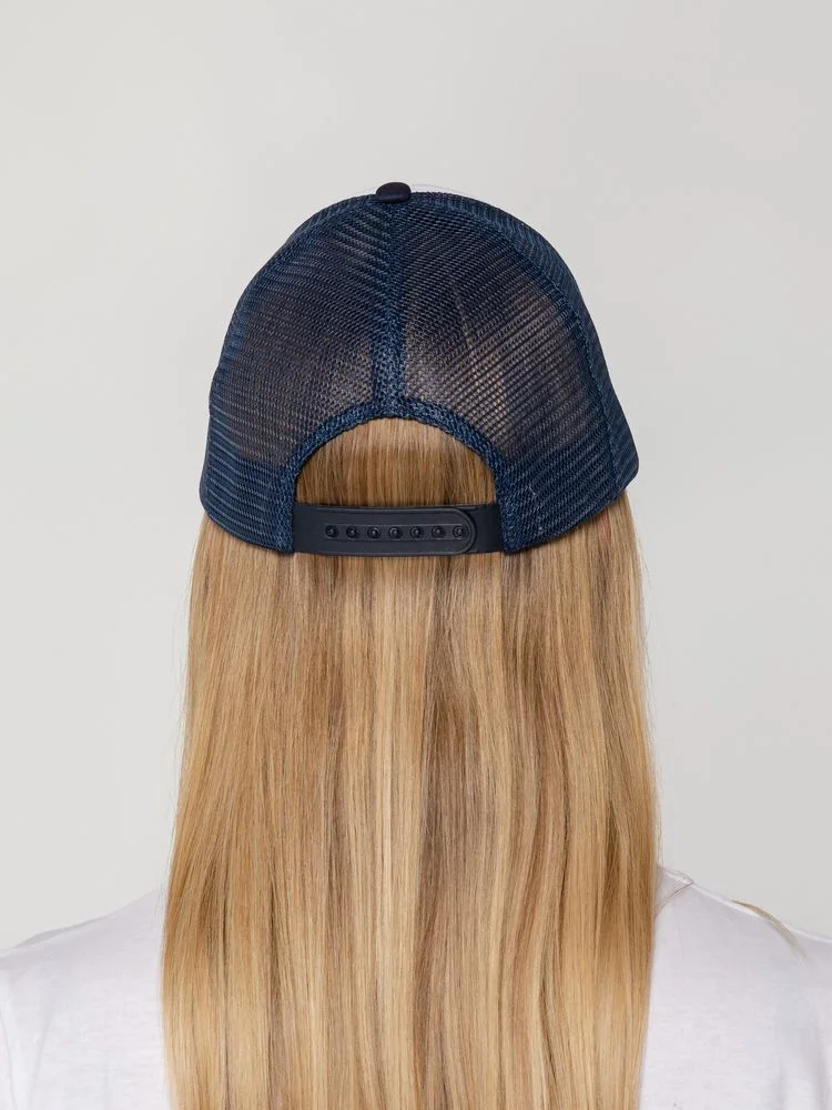 Бейсболка Sunbreaker темно-синяя с белым - фото 7