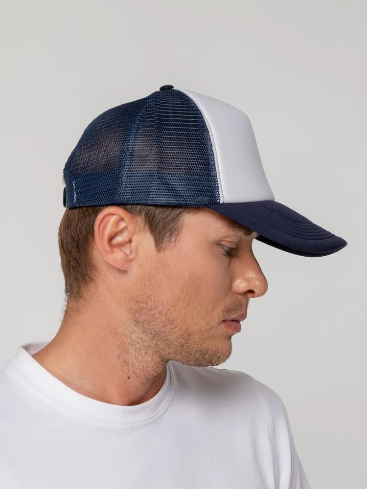 Бейсболка Sunbreaker темно-синяя с белым - фото 8