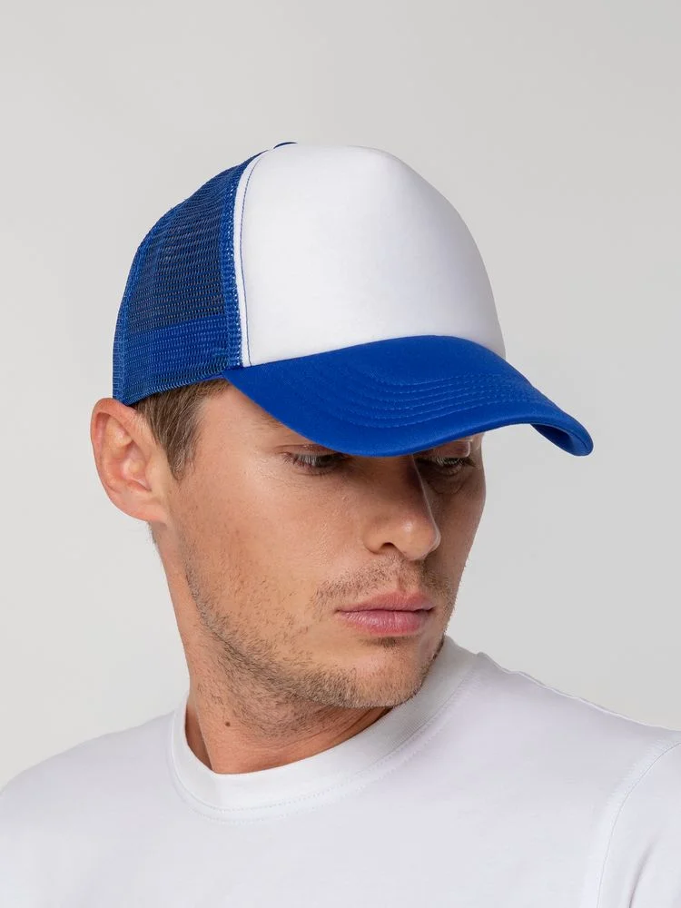 Бейсболка Sunbreaker ярко-синяя с белым - фото 6