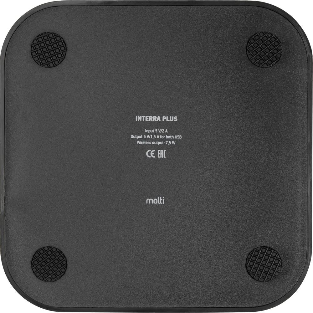Беспроводное зарядное устройство Interra Plus черное - фото 8
