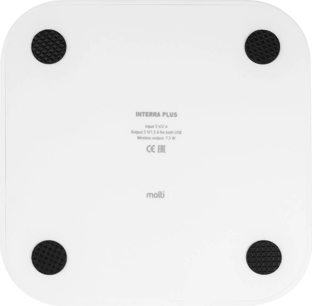 Беспроводное зарядное устройство Interra Plus белое - фото 7