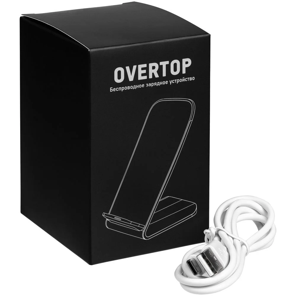 Беспроводное зарядное устройство с быстрой зарядкой Overtop белое - фото 8