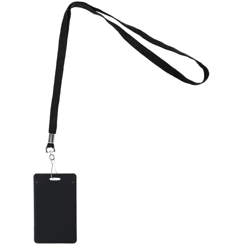 Лента с карабином Colorplan, черная - фото 2