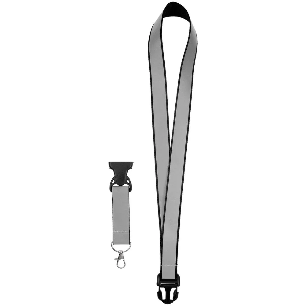 Лента светоотражающая Interlevel, черная с серым - фото 3