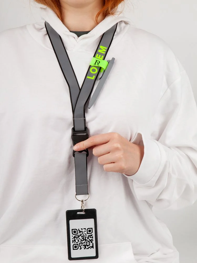 Лента светоотражающая Interlevel красная с серым - фото 8