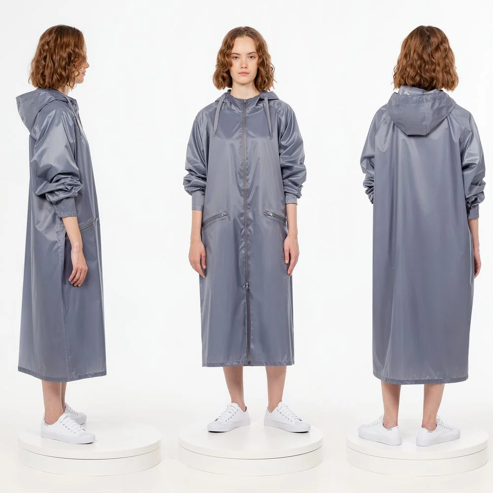 Дождевик R2, серый - фото 3