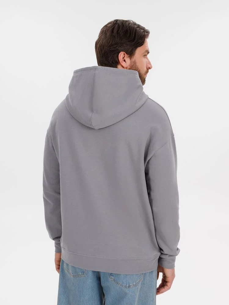 Худи оверсайз унисекс Outshine серое - фото 10