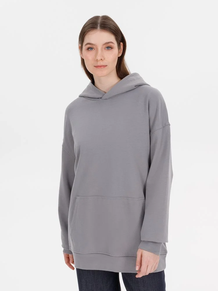 Худи оверсайз унисекс Outshine серое - фото 6