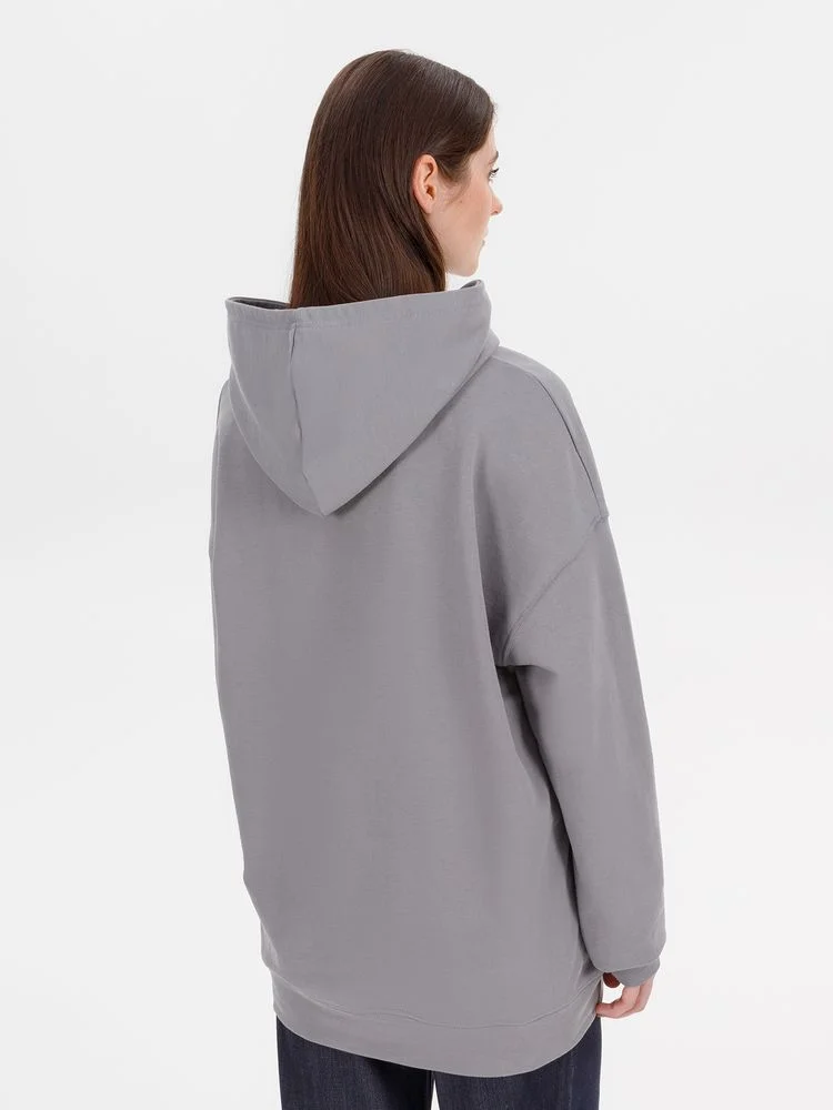 Худи оверсайз унисекс Outshine серое - фото 7