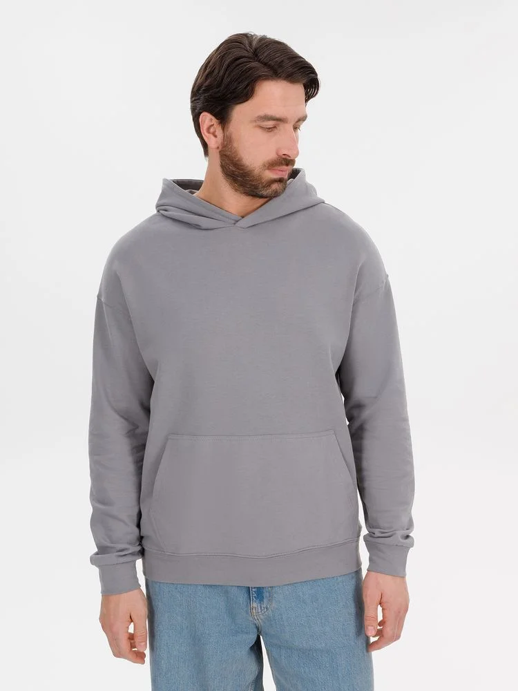 Худи оверсайз унисекс Outshine серое - фото 9