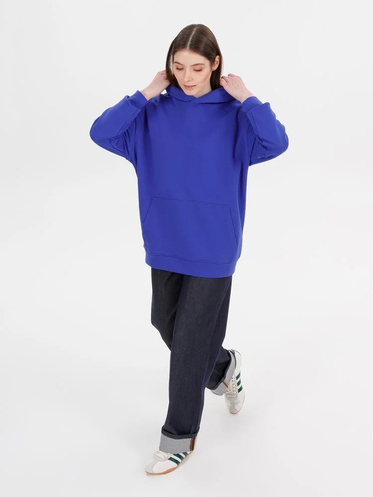 Худи оверсайз унисекс Outshine ярко-синее - фото 11