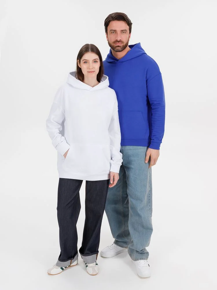 Худи оверсайз унисекс Outshine ярко-синее - фото 12