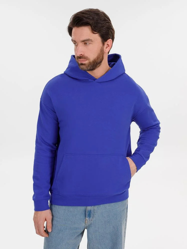 Худи оверсайз унисекс Outshine ярко-синее - фото 5