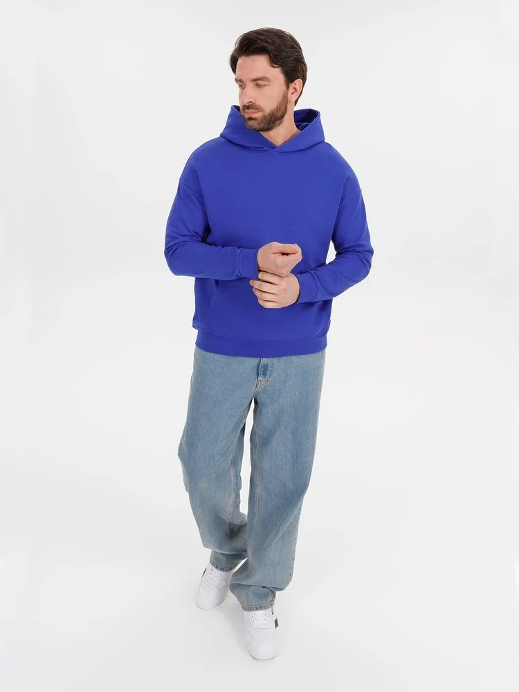 Худи оверсайз унисекс Outshine ярко-синее - фото 7