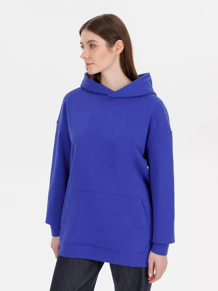 Худи оверсайз унисекс Outshine ярко-синее - фото 8