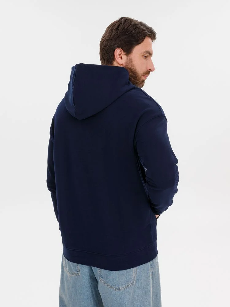 Худи оверсайз унисекс Outshine темно-синее - фото 7