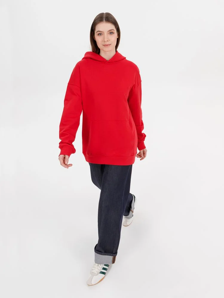 Худи оверсайз унисекс Outshine красное - фото 8