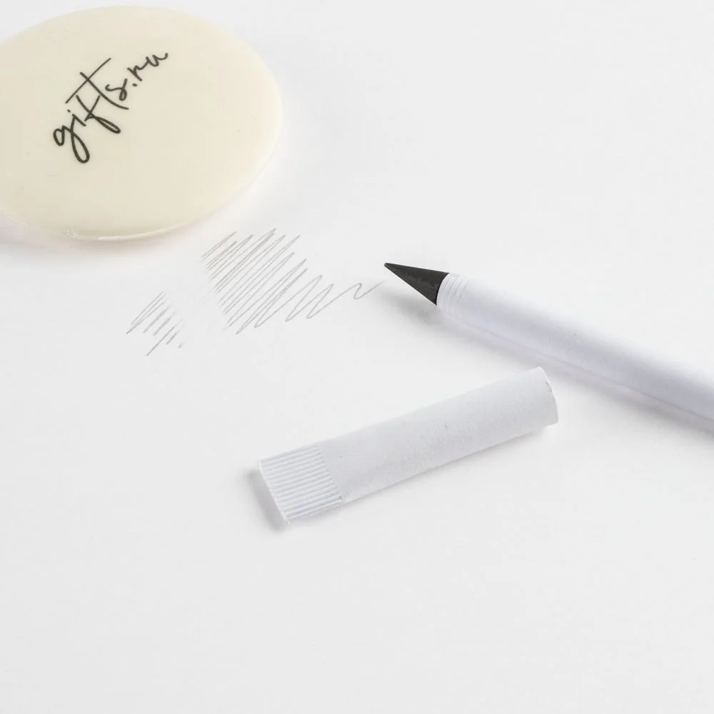 Вечный карандаш Carton Inkless белый - фото 7