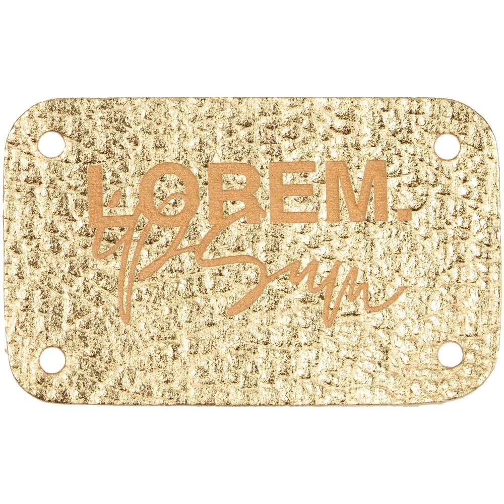 Лейбл Corolla Metal S золотой - фото 3