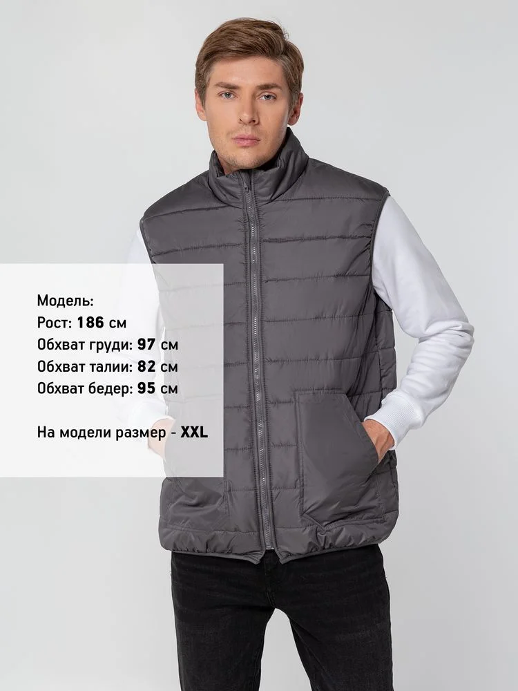 Жилет Leven, темно-серый (графит) - фото 6