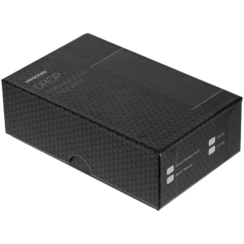 Портативный внешний диск SSD Uniscend Drop 256 Гб черный без футляра - фото 6