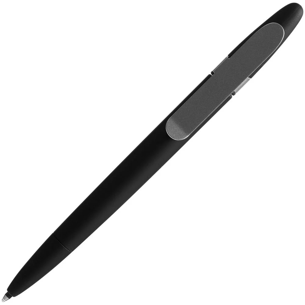 Ручка шариковая Prodir DS5 TSR Metal Clip черная - фото 2