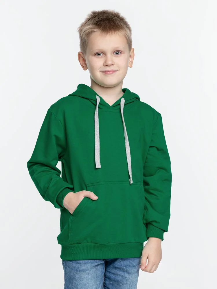 Толстовка с капюшоном детская Kirenga Kids зеленая - фото 3