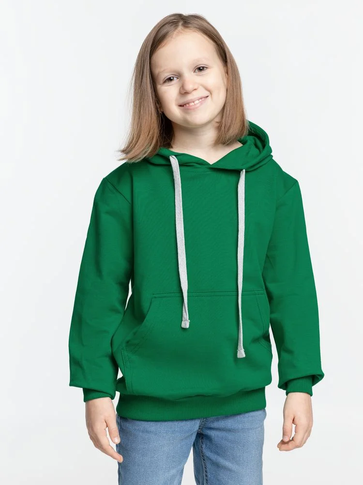 Толстовка с капюшоном детская Kirenga Kids зеленая - фото 6
