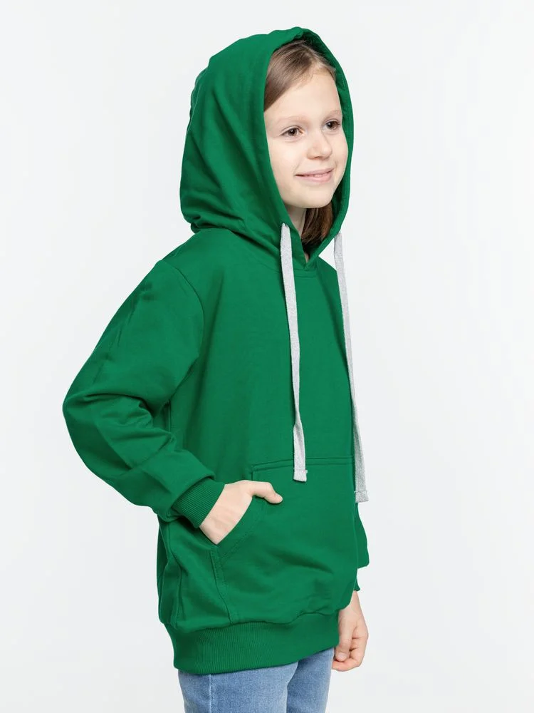 Толстовка с капюшоном детская Kirenga Kids зеленая - фото 7