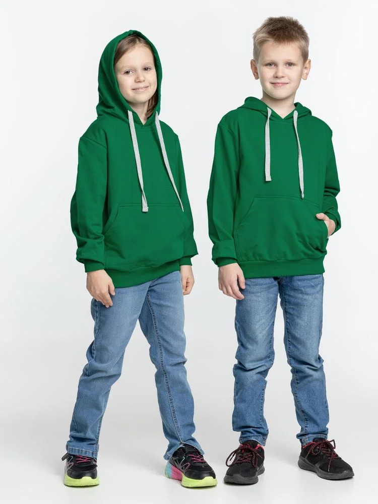 Толстовка с капюшоном детская Kirenga Kids зеленая - фото 9