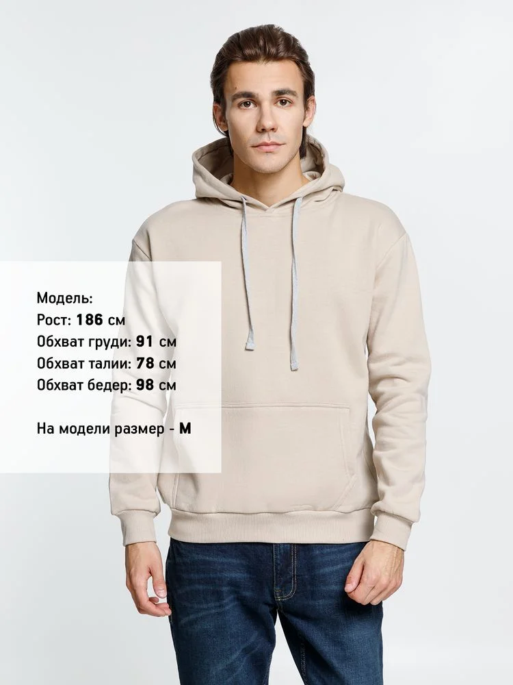 Толстовка с капюшоном Kirenga Heavy, бежевая - фото 3