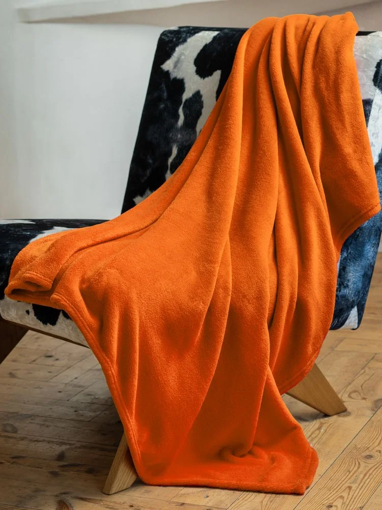 Плед Plush, оранжевый - фото 7