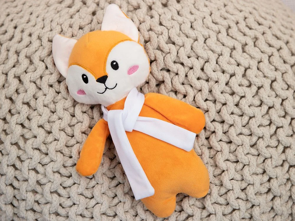 Мягкая игрушка Beastie Toys лисенок с белым шарфом - фото 5