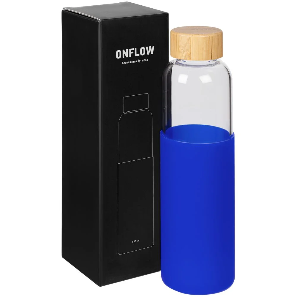 Бутылка для воды Onflow синяя - фото 7