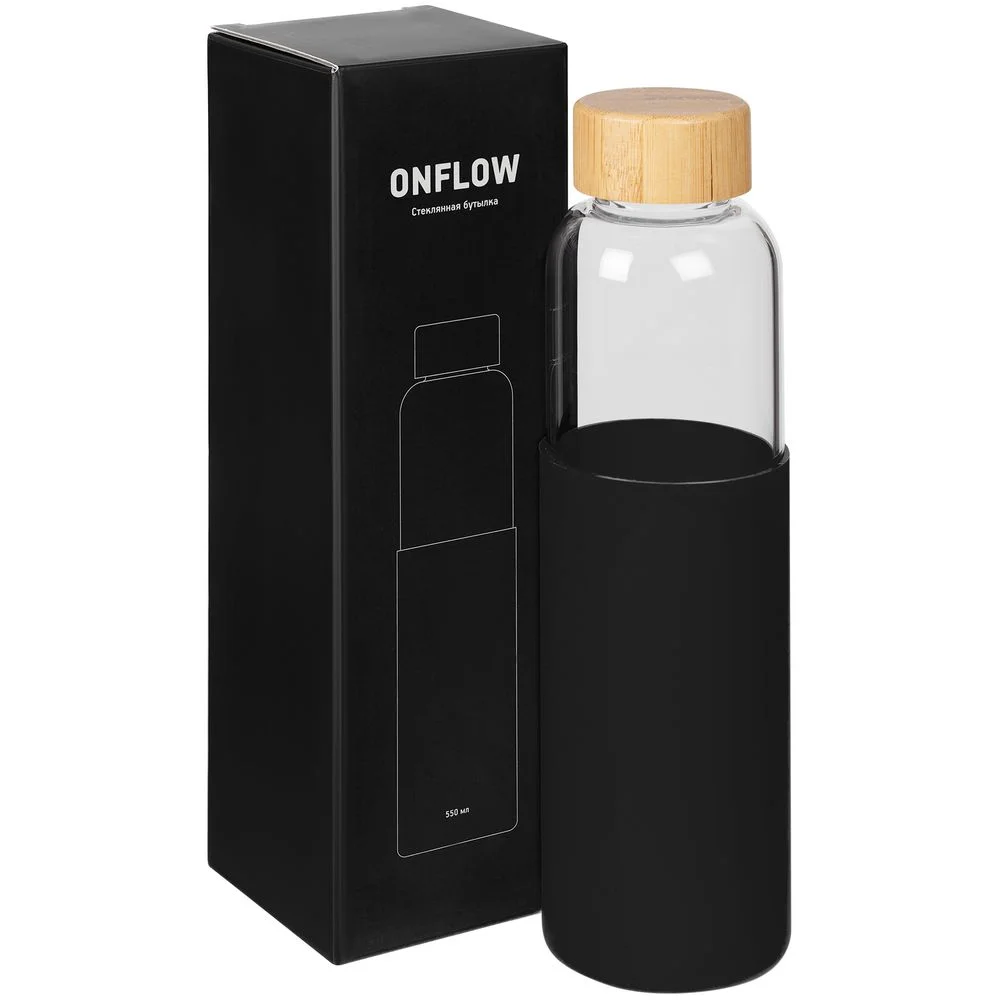 Бутылка для воды Onflow черная - фото 7
