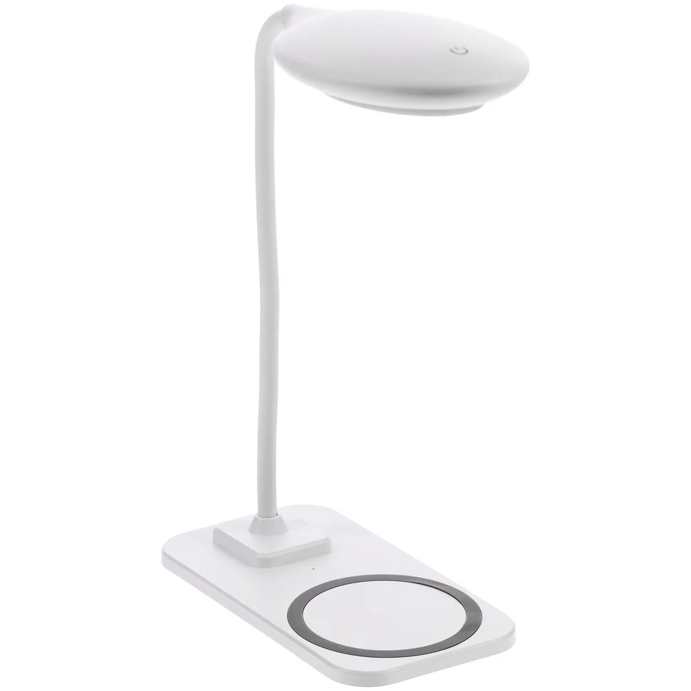 Настольная лампа с беспроводной зарядкой Modicum, белая - фото 3
