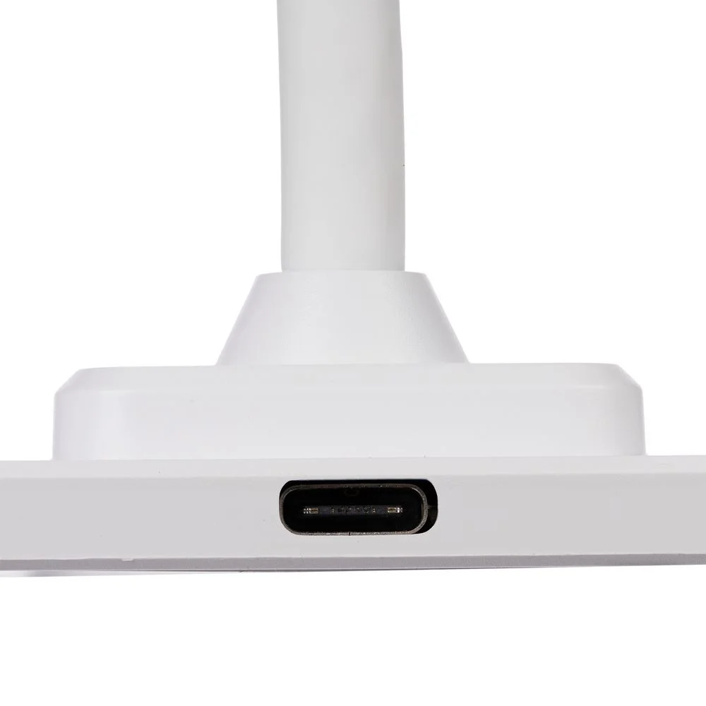 Настольная лампа с беспроводной зарядкой Modicum, белая - фото 7