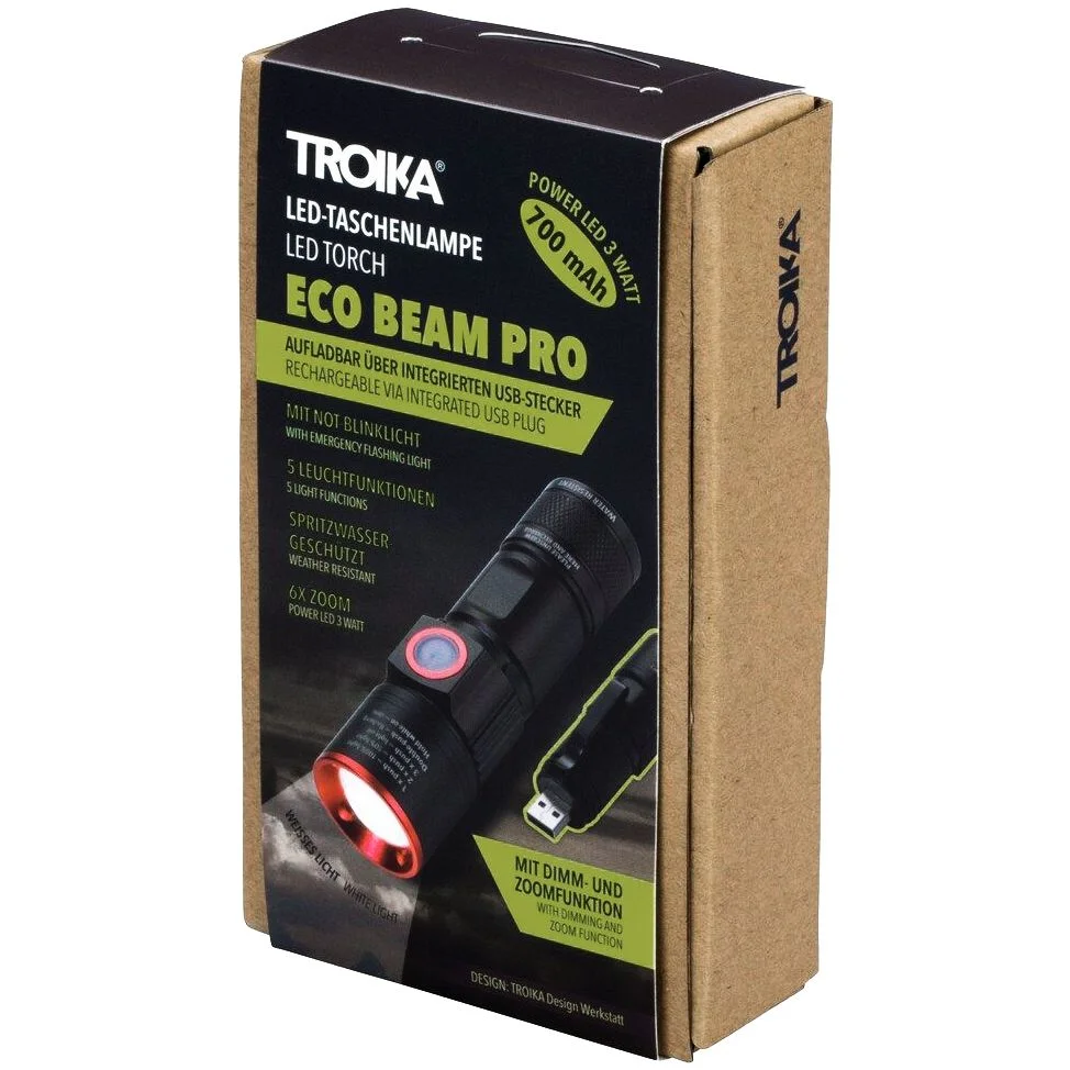 Аккумуляторный фонарик Eco Beam Pro черный - фото 4